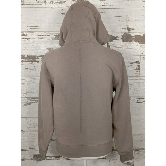 ATHLETA Retroplush Hoodie Buff Gray Sz XXS NWOT #982369-02 - Picture 3 of 5
